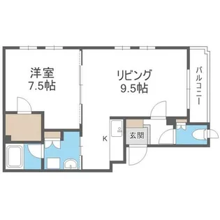 ステラ円山北町【1階】の間取り