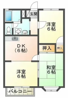 ウインズシャルマン【2階】の間取り