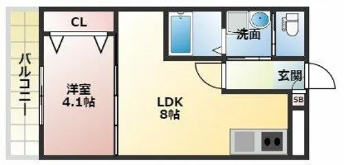 ESCALA四條畷【2階】の間取り