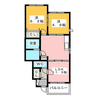 ソレイユ【1階】の間取り