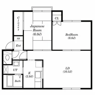 MK42A【102号室】の間取り
