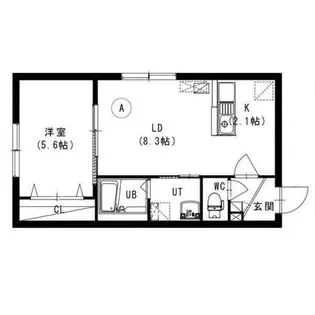 ル・ファール山鼻19条【1階】の間取り