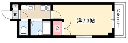プロビデンス御器所【503号室】の間取り