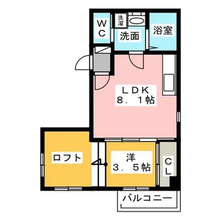 quatre saisons【2階】の間取り