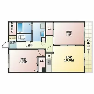 ソルジェンテ陽光園【3階】の間取り