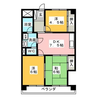 半田第2ロイヤルマンション【3階】の間取り