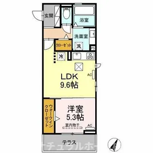 D-square牟呂町【1階】の間取り