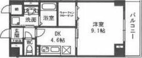 メゾン材木町【205号室】の間取り
