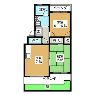 松栄マンション【1階】の間取り