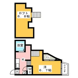 RIZESTルクシア【2階】の間取り