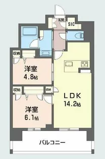 リビエナグラン新梅田【9階】の間取り