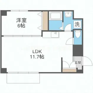CITY SPIRE難波WESTⅡ【2階】の間取り