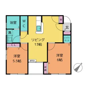 An・Die・Freude (アンデフロイデ)【2階】の間取り