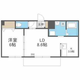 SMANIA【402号室】の間取り