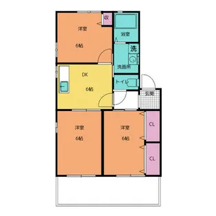 プラザ葵Ⅲ B【1階】の間取り