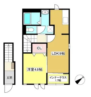 Riverain中央【2階】の間取り