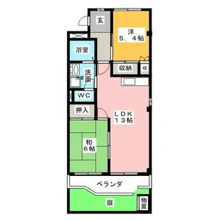 エスポワールOH72【1階】の間取り