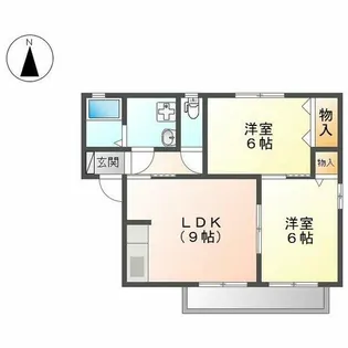 フォレストコート【201号室】の間取り