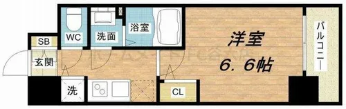 プレサンス梅田北オール【3階】の間取り