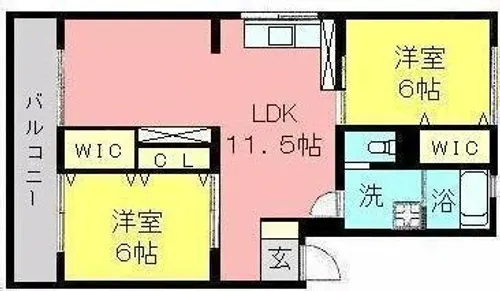 大池第一ハイツ【5階】の間取り
