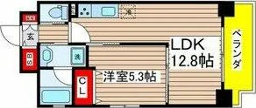 Grande ponte泉【8階】の間取り