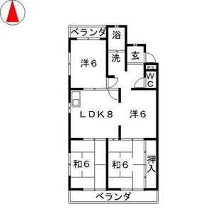 4DKの間取り画像