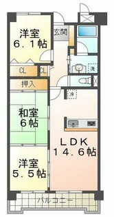 パストラルフラット【1階】の間取り