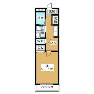 NOBLE Ⅱ【1階】の間取り