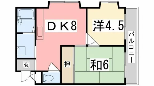 アーク早瀬【304号室】の間取り