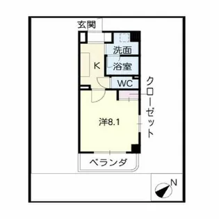 シティライフ本山北【2階】の間取り