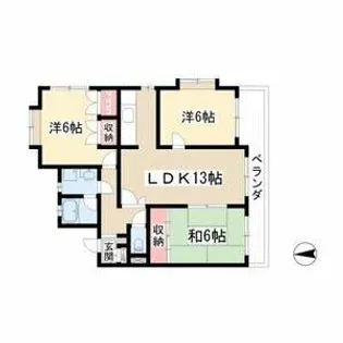 ラ・ファミーユⅠ【2階】の間取り