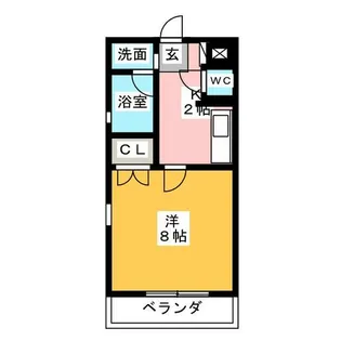 1Kの間取り画像