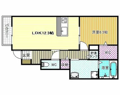 リアン ドュ ファミーユ【1階】の間取り