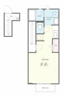 プリマベーラ森友【203号室】の間取り