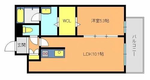 TOAST AKASHI【3階】の間取り