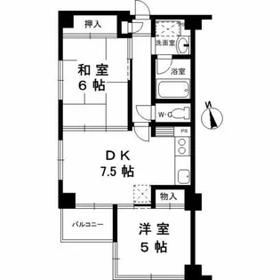 スプローネ御影【2階】の間取り