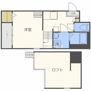 リブフラット元町【1階】の間取り