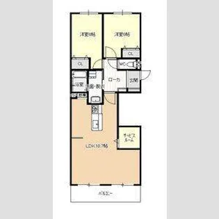 やすいコーポ【3階】の間取り