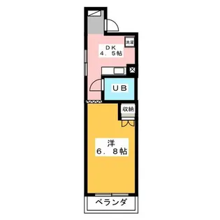 シーズンコート星ヶ丘【1階】の間取り