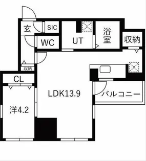 ザ・レジデンスパーク栄【10階】の間取り