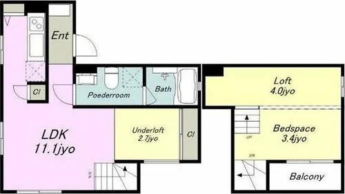 White Hills West【1階】の間取り