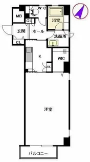 アネシス片野【4階】の間取り