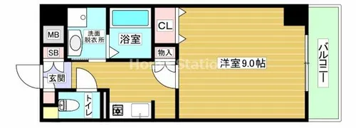 大阪府大阪市此花区西九条4丁目【マンション】の間取り