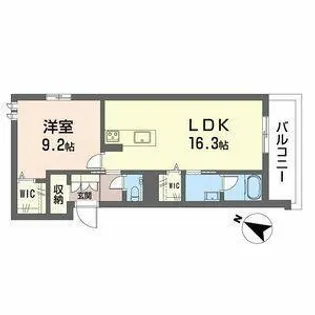 Premias上社【303号室】の間取り