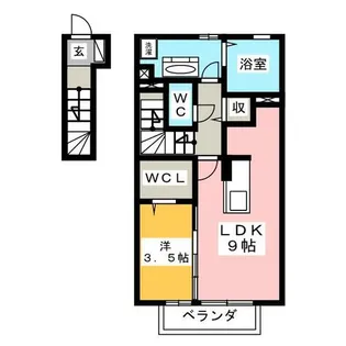 e・Lavie 木曽川【2階】の間取り