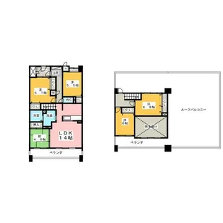 モアグレース住吉Ⅲ【6階】の間取り