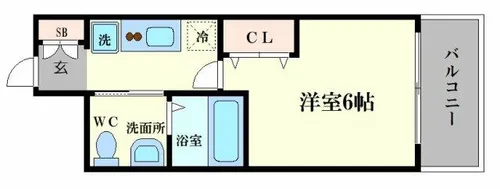 Park Hills 弁天町Reve【7階】の間取り