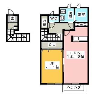アスピリア ナチュール【2階】の間取り