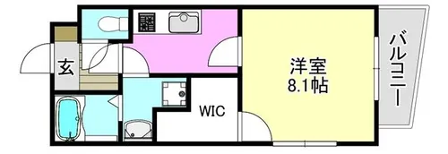 コモドポストⅠ【2階】の間取り