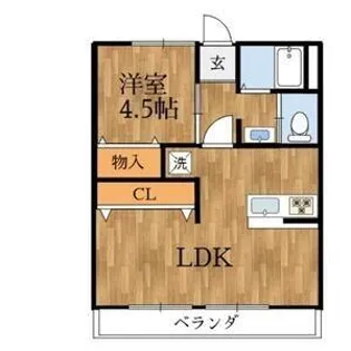 中西ハイツ【C212号室】の間取り